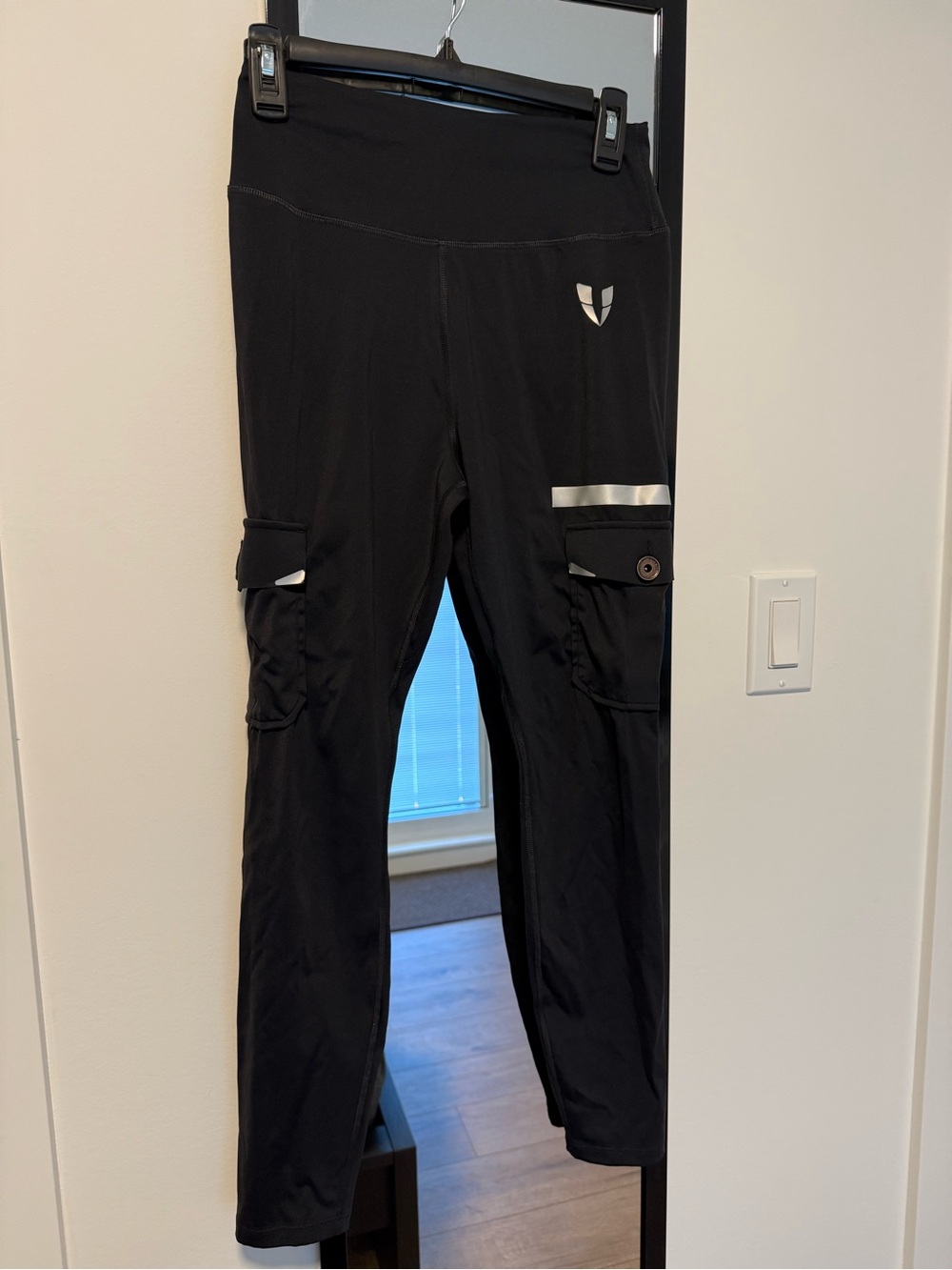 Firm Abs Black Cargo Leggings